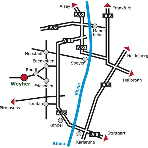 Anfahrt Weingut Seiler